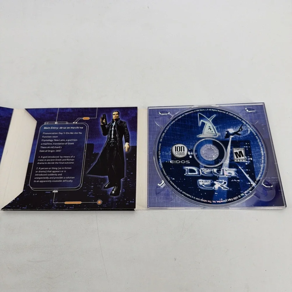 Deus Ex: Game of the Year Edition (PC, 2001) Big Box, Manual, Inserts